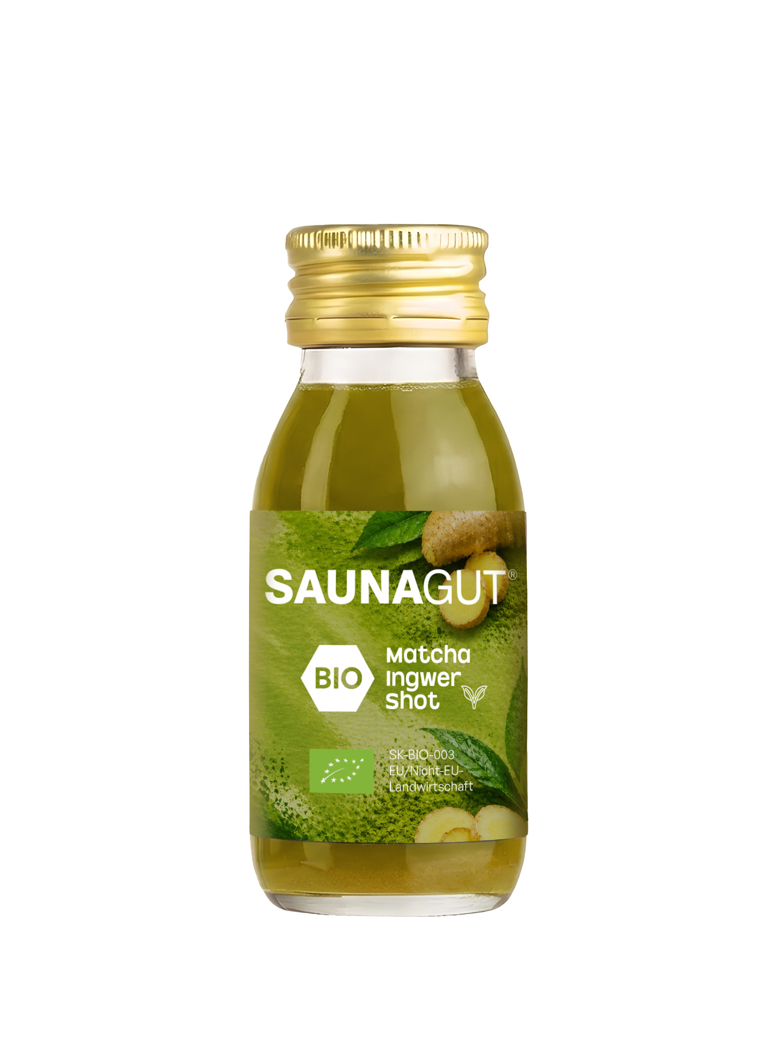 BIO MATCHA - INGWER SHOT - 24x Pack je 60ml