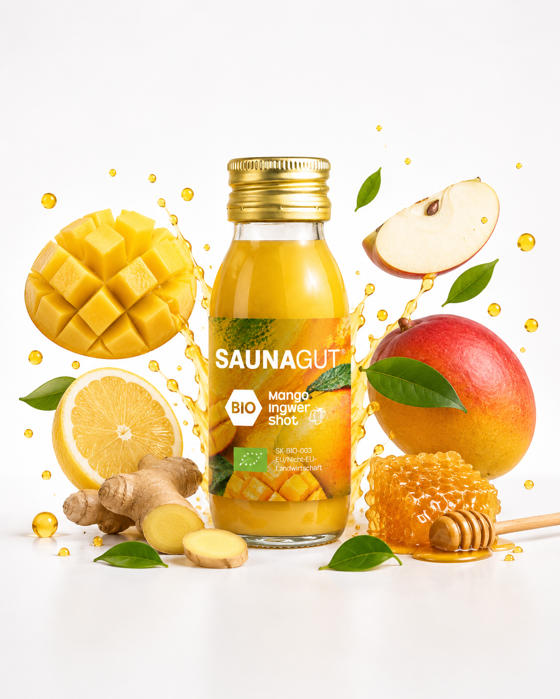 BIO MANGO - INGWER SHOT - 24x Pack je 60ml