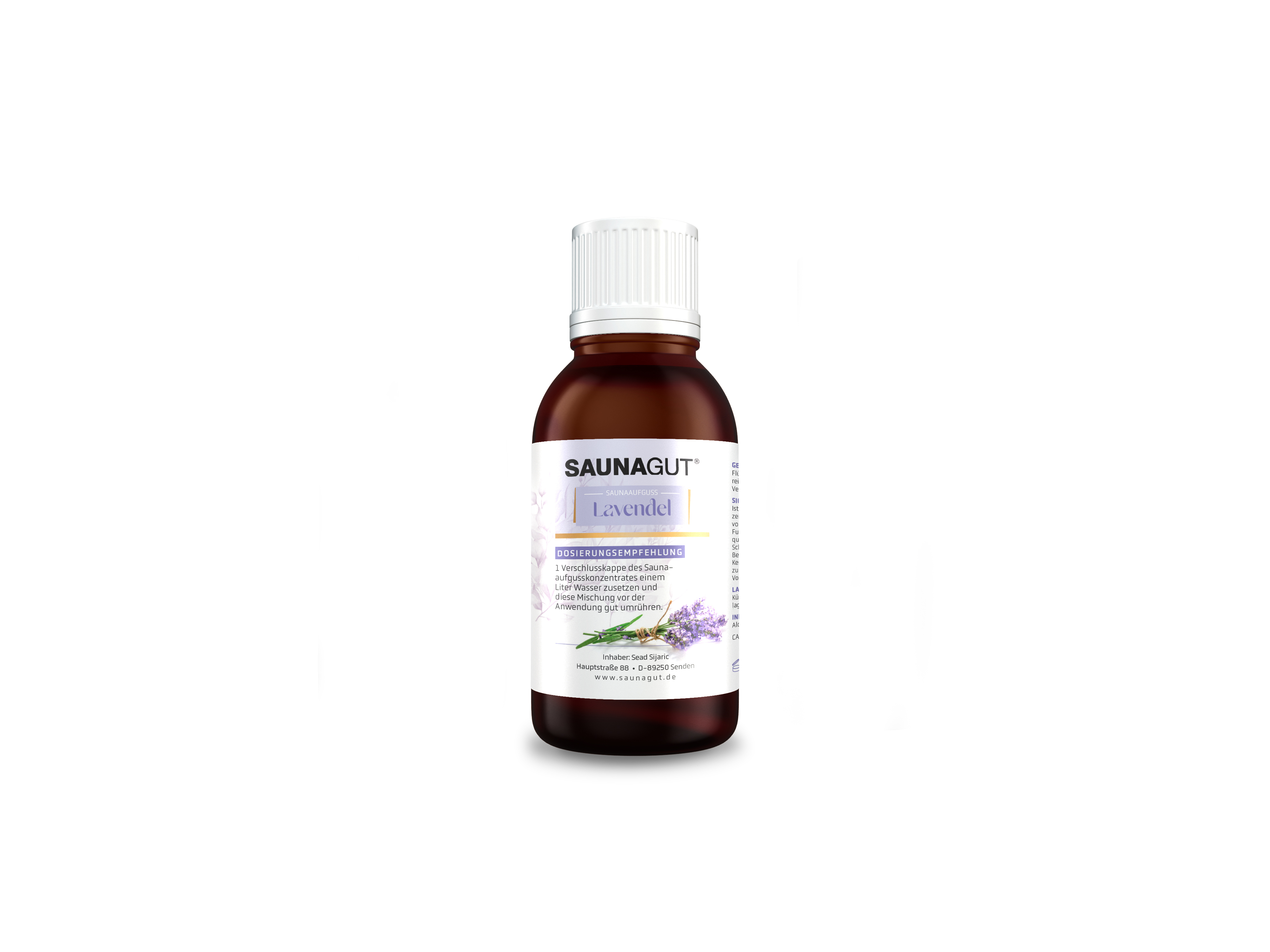 SAUNAGUT® Saunaduft Lavendel,  Glasflasche 50 ml