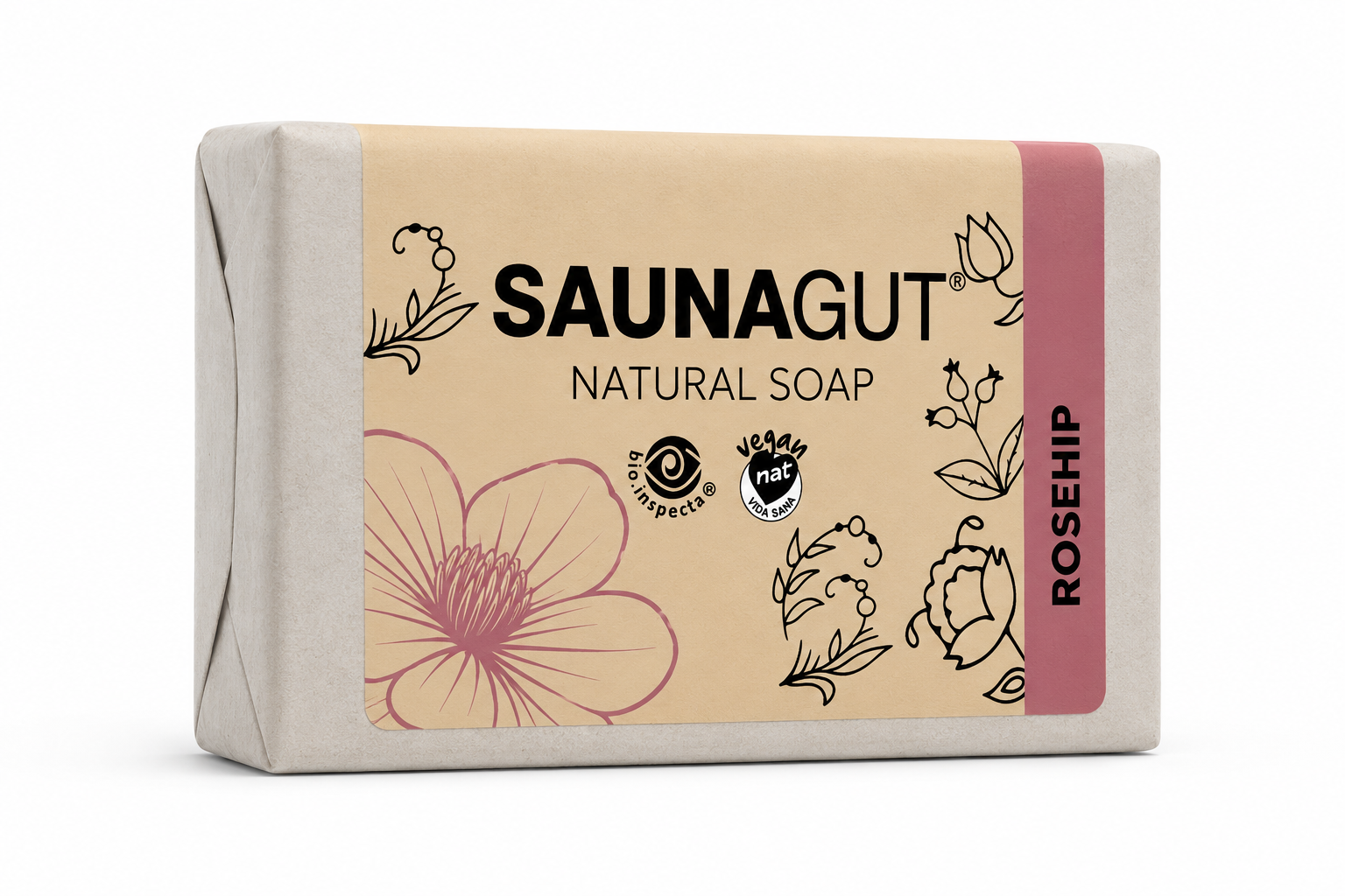 HAGEBUTTE / ROSEHIP - 100% Naturseife