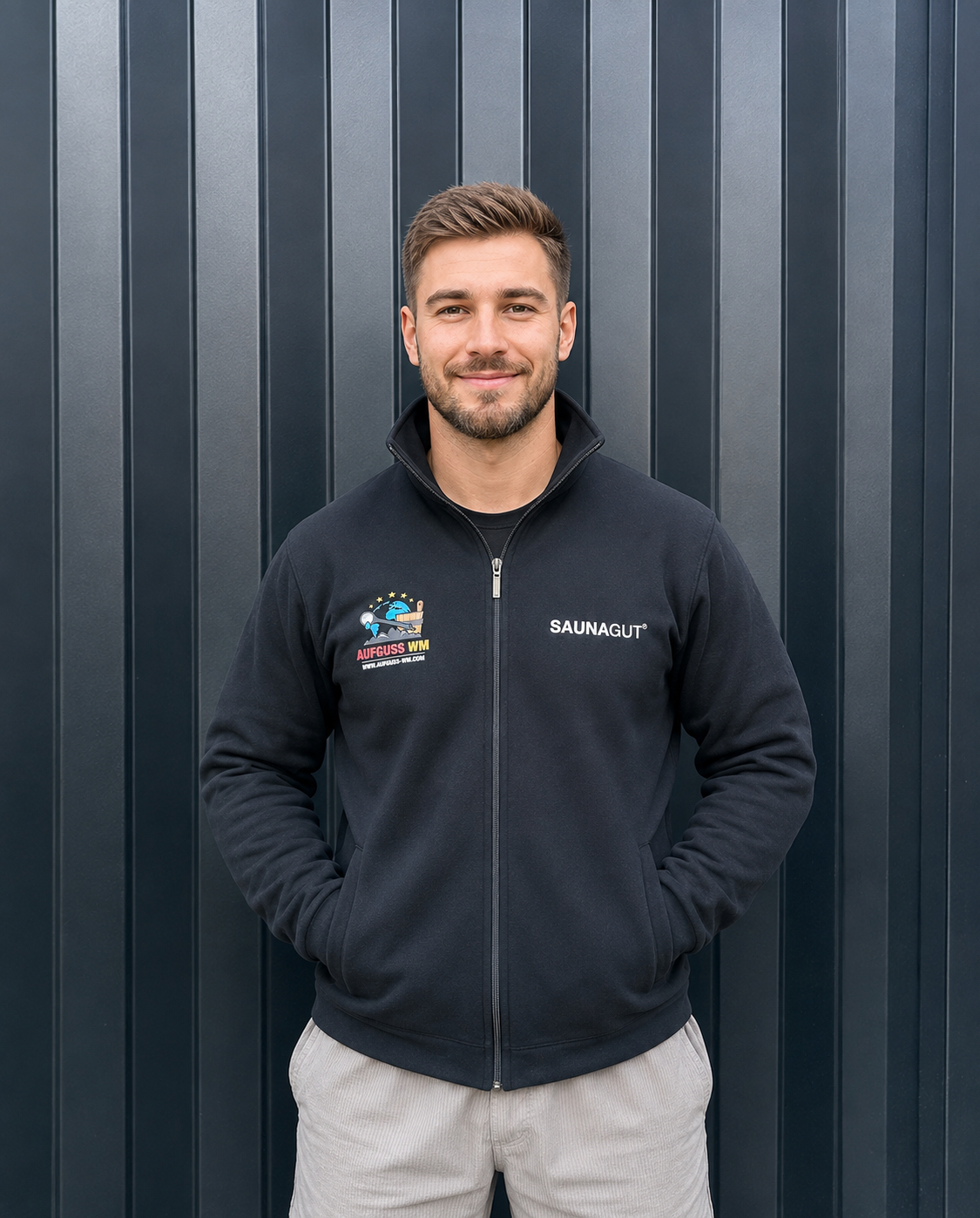 Jacke mit SAUNAGUT und WM-Logo