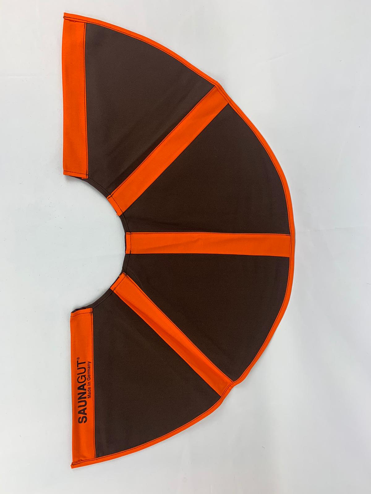 006-ES-AFK-DBO | Ersatzstoff Aufgussfächer MINI/KLEIN Dunkelbraun-Orange