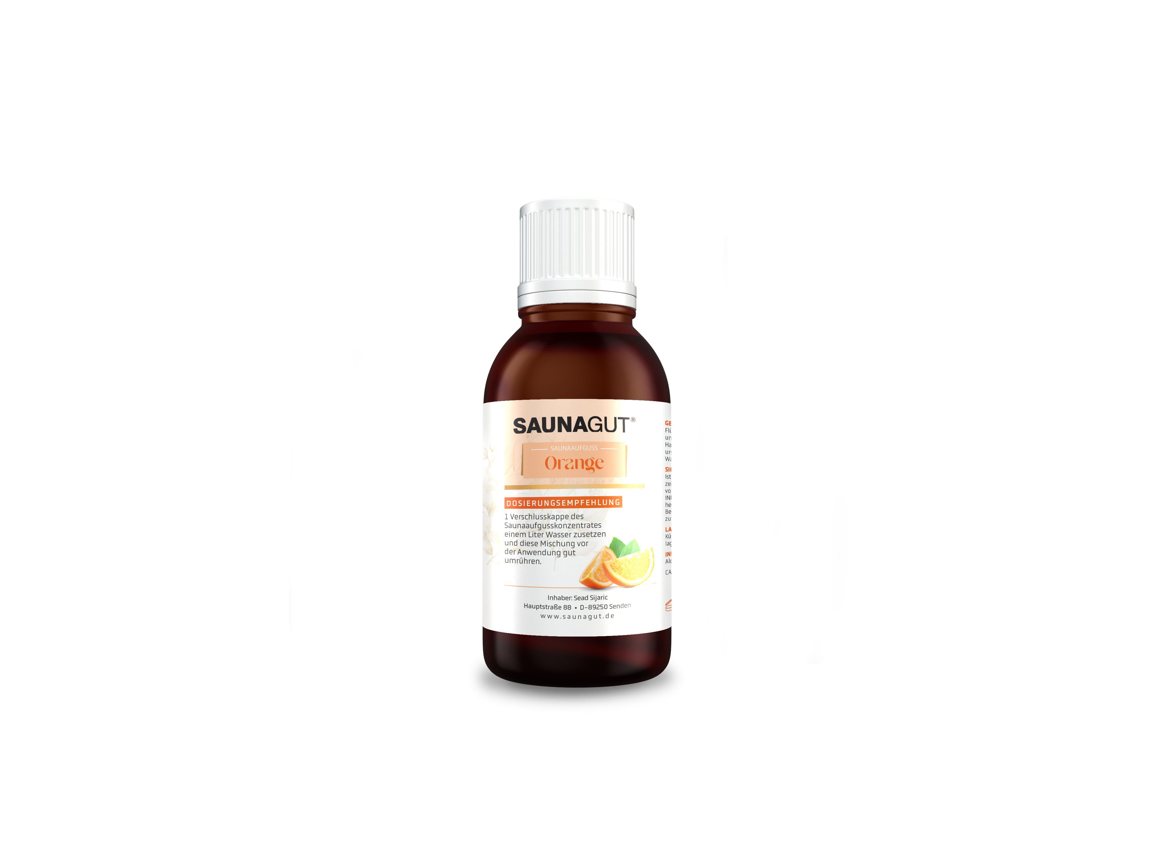 SAUNAGUT® Saunaduft Orange, Glasflasche 50 ml