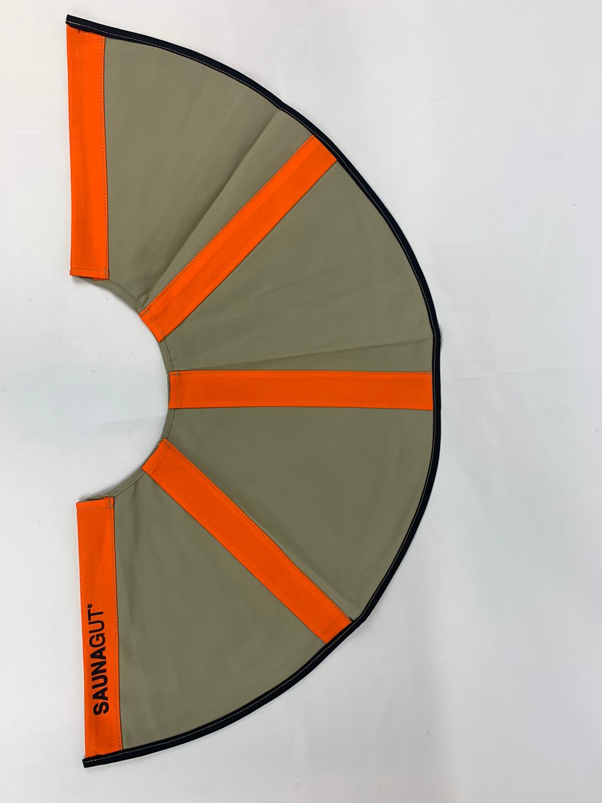 006-ES-AFK-HBOS | Ersatzstoff Aufgussfächer MINI/ KLEIN hellbraun-orange-schwarz